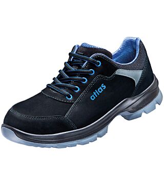 ESD low shoe alu-tec 62 2.0, S2, nubuck leather, unisex, black/royal blue