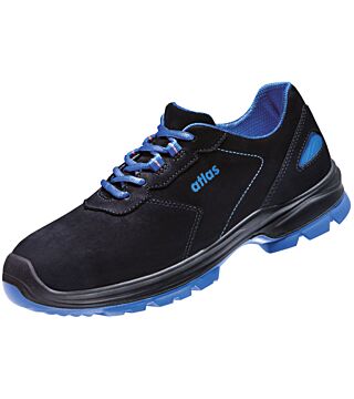 Low shoe ERGO-MED 645 2.0 XP, S3, nubuck leather, unisex, black/royal blue