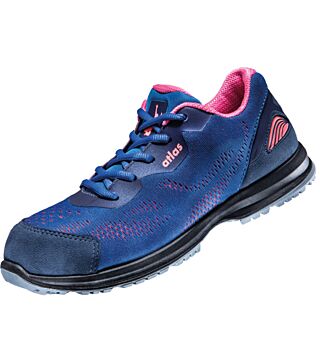 ESD low shoe GX 100 2.0, S1, mesh, ladies, royal blue/neon-pink