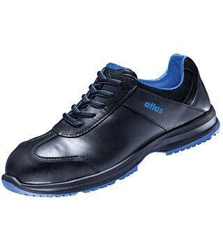 ESD low shoe GX 120 black 2.0, S2, smooth leather, ladies, black/royal blue