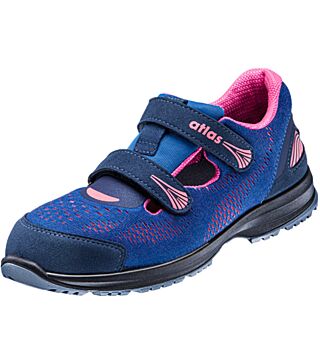 ESD women's sandal GX 160 , S1, royal blue/neon-pink