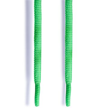 Laces for low shoes FLASH, 115 cm, green