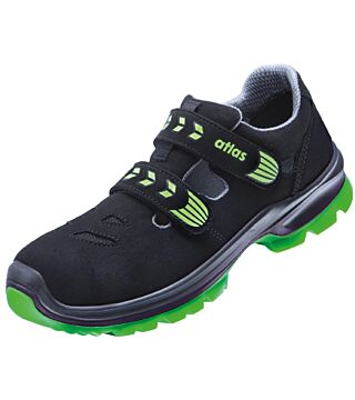 ESD sandal SL 26 green 2.0, S1, Sportline, unisex, black/neon-green