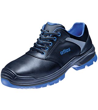 Low shoe SL 725 XP blue 2.0, S3, smooth leather, unisex, black/royal blue