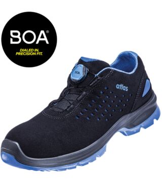ESD low shoe SL 9405 XP BOA blue 2.0, S1P, Sportline, unisex, black/royal blue