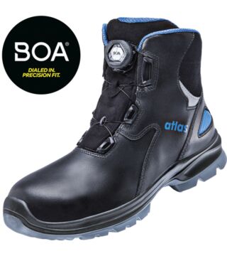ESD safety shoe SL 9845 XP BOA blue 2.0, S3, smooth leather, unisex, black/royal blue