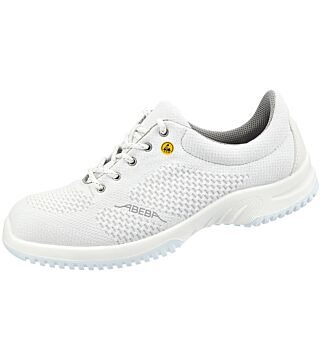 ESD safety shoes uni6, low shoe white ESD, S2