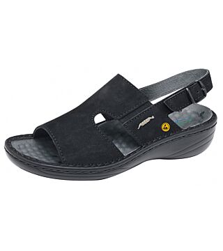 ESD Sandale schwarz, Berufsschuh Reflexor Comfort