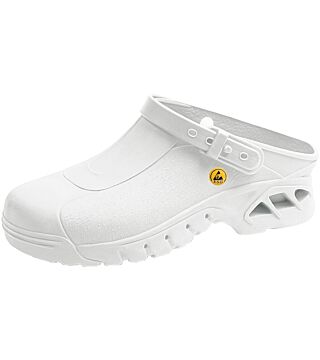 Clog white ESD, 39600 ESD-professional shoes autoclavable clogs ladies / men, OB