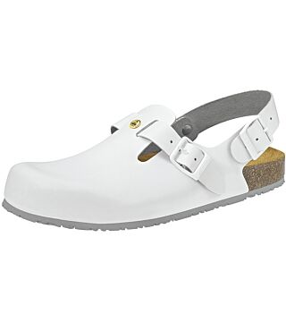 Clog white ESD, 4040 ESD professional shoes Nature ladies / men, OB