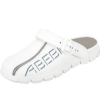 Clog white with print, 7310 work shoes Dynamic ladies / men, OB