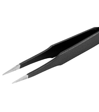 ESD Tweezers, with strong tips and sharp blades , 120 mm