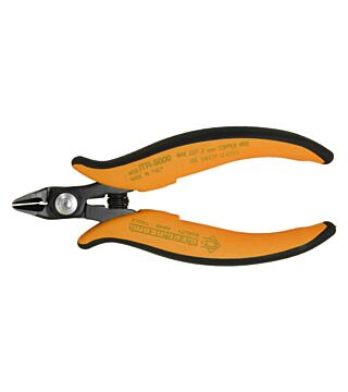 Side cutter with safety clip, 21° bent, without product, Cu 2.05 mm, 138 mm