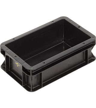ESD container BL, black, 300x200x101mm