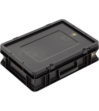 ESD Koffer BL, schwarz, 400x300x110mm