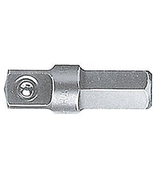 Tool shank square drive, hexagon socket C6.3 (01933) 1/4, 1/4, 25 mm