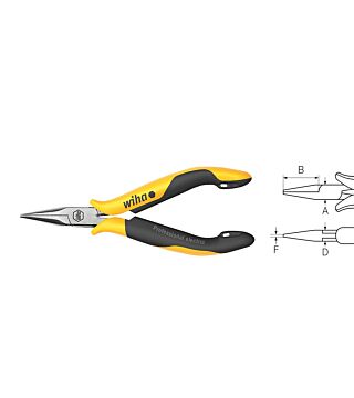 Needle nose pliers Professional ESD straight