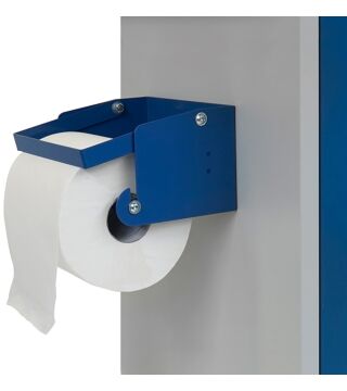Paper roll holder, add-on kit for workshop trolley or for wall mounting, 240mm wide