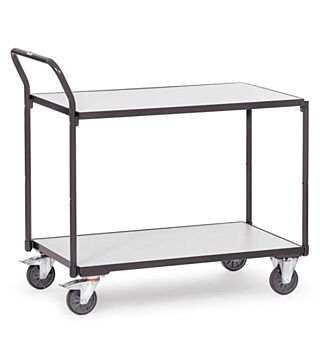 ESD table trolley, 2 shelves, 300 kg, 1000 x 600 mm