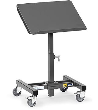ESD material stand, height adjustable from 505 - 775mm, 510x410mm.