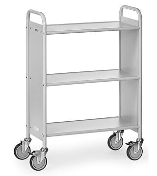 Office trolley, 3 shelves, 150 kg, 720 x 350 mm