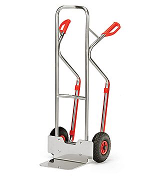 Aluminium trolley, max. load 200 kg, shovel 250 x 320 mm