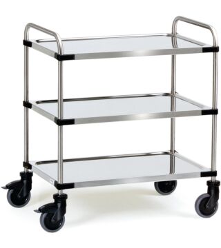 Stainless steel trolley loading area 1000 x 500 mm 