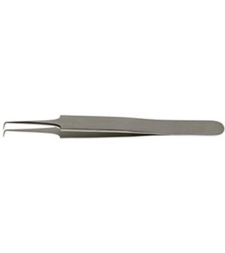 Tweezers type 5/90, very fine tips, bent 90°, stainless steel