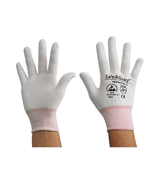 ESD handschoen wit, zonder coating