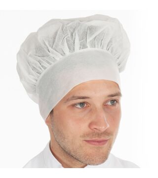 Hygostar chef's hat, PP, white, 22cm height