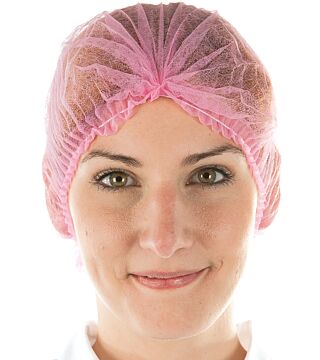 Hygonorm standard hood, PP, pink with elastic band