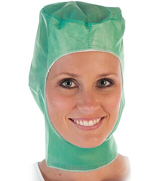 Hygostar Astro Hood, green, non-woven fabric with sweatband