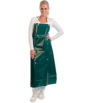 Hygostar PU apron, green, 130x90cm, without fabric insert