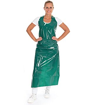 TPU apron, 115x90cm, approx. 150my, food safe, washable up to 90°C, one-piece, green