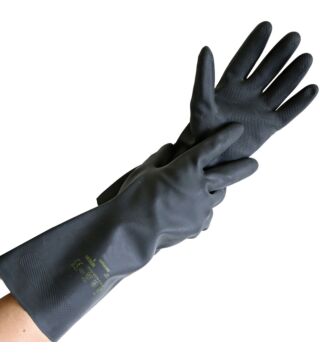 Hygostar neoprene glove ANTIACIDO, black, Cat III, Neoprene