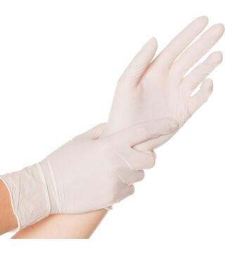 Hygonorm nitrile glove SAFE FIT, white, powder free, box of 100