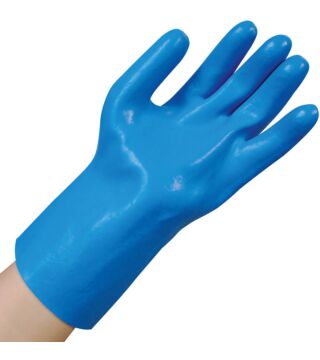 Hygostar latex glove PROFESSIONAL, blue, latex, cotton liner