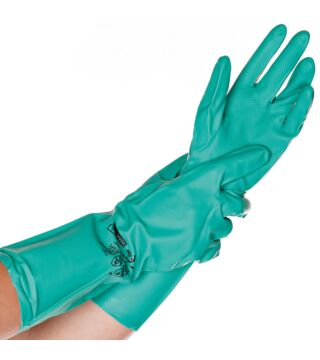 Hygostar nitrile glove PROFESSIONAL, green, 34cm, allergy-free
