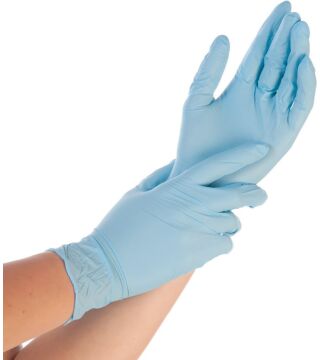 Hygostar nitrile gloves SAFE PREMIUM, blue, powder free