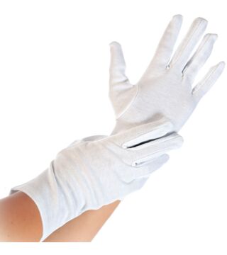 Hygostar katoenen handschoen BLANC, wit
