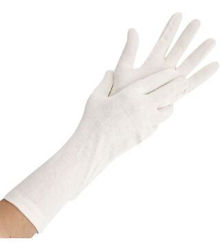 Hygostar cotton glove NATURE, 35cm, natural, piece