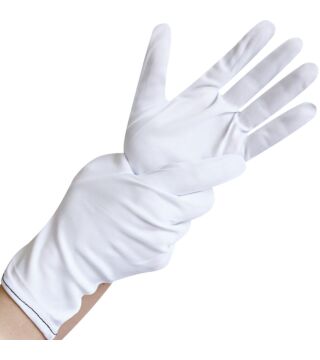 Hygostar nylon glove CONTROL, strong quality, white