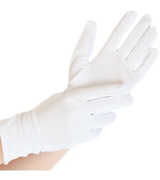 Rękawice nylonowe Hygostar SUPERFINE, biały, warstwowe, zmywalne