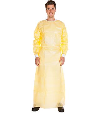 Hygostar surgical gown "High Risk", yellow 115x140 cm