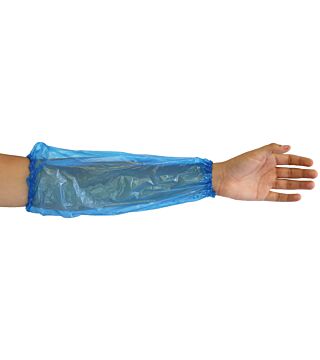 Hygonorm protective sleeves "Light" PE, blue 20my, 40cm, PU: 100 pieces