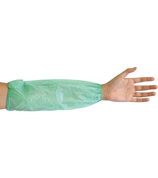 Hygonorm protective sleeves PE, green 20my, 40cm, PU: 100 pieces