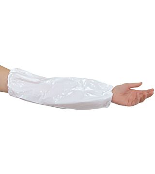 Hygostar protective sleeves vinyl, white 130my, 46cm, PU: 24 pieces