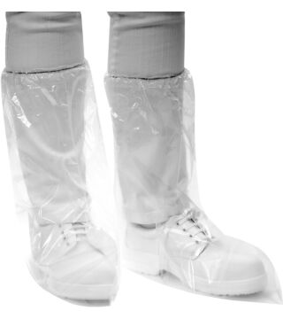 Hygostar overboots PE, transparent, 60my, 38x47cm, with elastic band