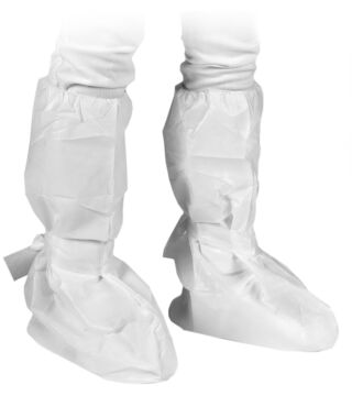 Hygostar overboots PP/CPE, white 47x42cm, with straps