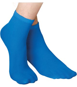 Hygostar polyamide disposable socks, blue, breathable, size 34-38